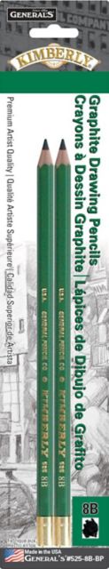 KIMBERLY GRAPHITE PENCIL 8B 2-PACK